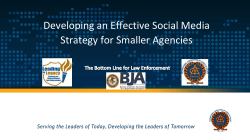 Developing an Effective Social Media Strategy for Smaller Agencies