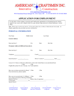change order - American Craftsmen Inc