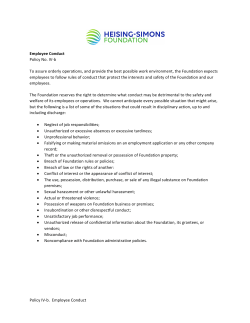 Employee Conduct Policy - Heising