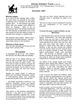 Tel (021) 689-9094 PO Box 294