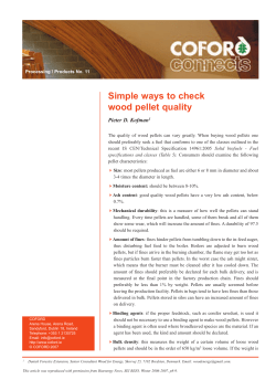 Simple ways to check wood pellet quality