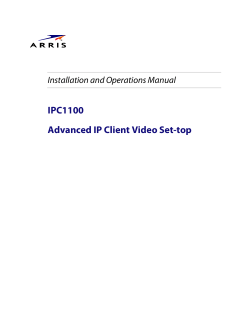 Advanced IP Client Video Set-top