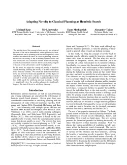 Adapting Novelty to Classical Planning as Heuristic Search