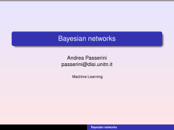 Bayesian networks