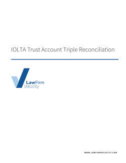 IOLTA Trust Account Triple Reconciliation