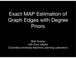 Exact MAP Estimation of Graph Edges with Degree Priors