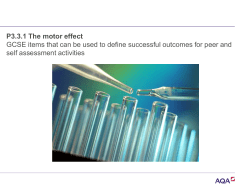P3.3.1 The motor effect success criteria items powerpoint