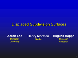 Displaced Subdivision Surfaces
