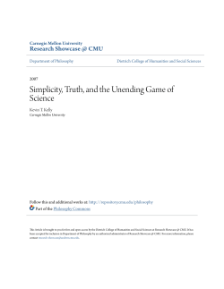 Simplicity, Truth, and the Unending Game of