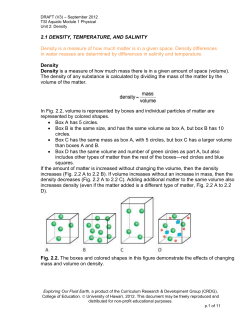 Density - Alvinisd.net