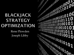 Blackjack Strategy Optimization