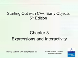 PowerPoint Slides for Starting Out with C++