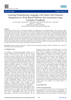 Learning Programming Language with Game-Like Elements