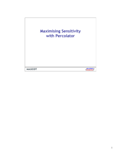 Maximising Sensitivity with Percolator