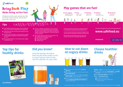 Top tips for healthy drinks