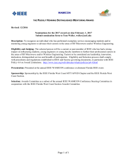 1999 MTT-S Cover Letter