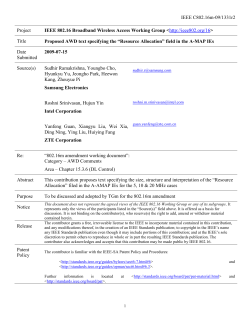 P802.16m Stage3 Proposal
