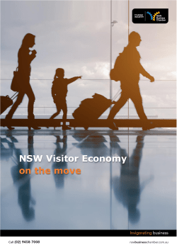 NSW Visitor Economy on the move