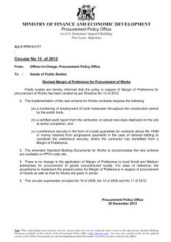 Circular No.13 of 2012- Revised Margin of preference for
