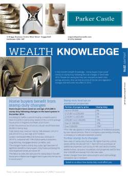 Home buyers benefit from stamp duty changes