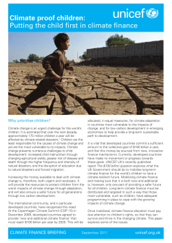 Climate proof children