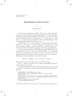 Specialization of Zero Cycles