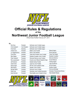 Northwest Junior Football League Rules