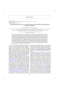 of Coalescent-Based Species Tree Methods