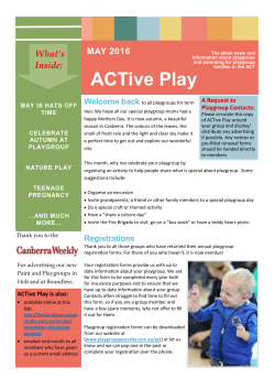 ACTive Play - ACT Playgroups