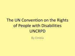 Social model vs medical model - European Network on Independent