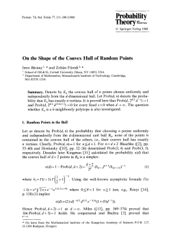 On the shape of the convex hull of random points
