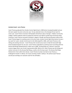 Larry Thomas, Assistant Coach