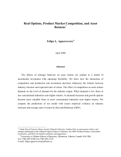 Real Options, Product Market Competition, and Asset Returns