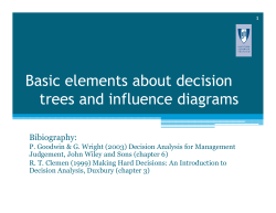 Basic elements about decision trees and influence diagrams