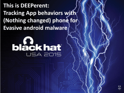 This is DEEPerent: Tracking App behaviors with