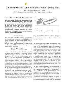Set-membership state estimation with fleeting data