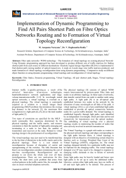 Implementation of Dynamic Programming to Find All Pairs Shortest