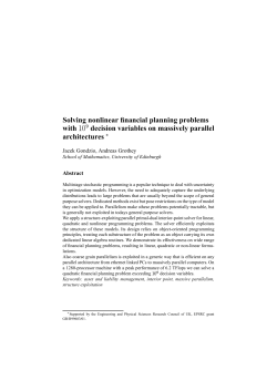 Solving nonlinear financial planning problems with decision