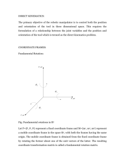 DIRECT KINEMATICS: