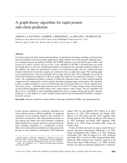 A graph-theory algorithm for rapid protein side