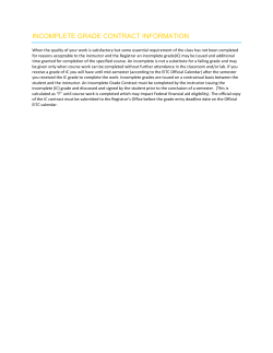 INCOMPLETE GRADE CONTRACT INFORMATION
