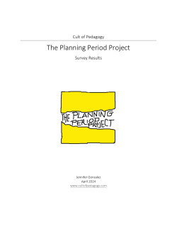 The Planning Period Project