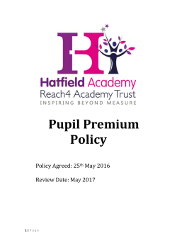 Pupil Premium Policy (L)AET - Cross
