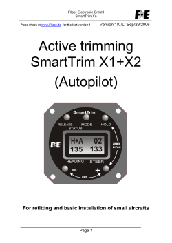 Active trimming SmartTrim X1+X2 (Autopilot)