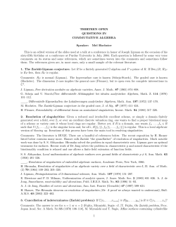 Thirteen Open Questions in Commutative Algebra