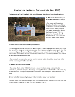 Panthers on the Move: The Latest Info (May 2017)