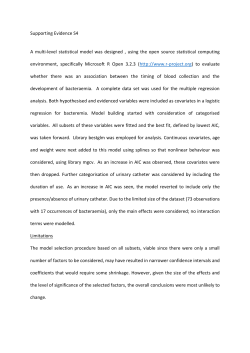 Supporting Evidence S4 A multi-level statistical model was designed