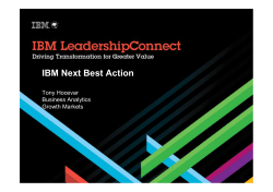 Tony Hocevar_IBM Next Best Action PPT