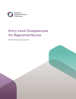 Entry-Level Competencies for Registered Nurses