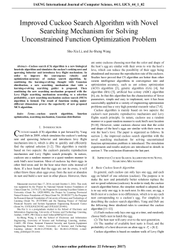 Improved Cuckoo Search Algorithm with Novel Searching